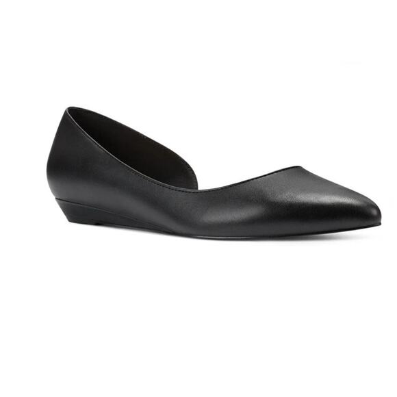 New Nine West Saige D'Orsay Flats Black 8M - Picture 1 of 8